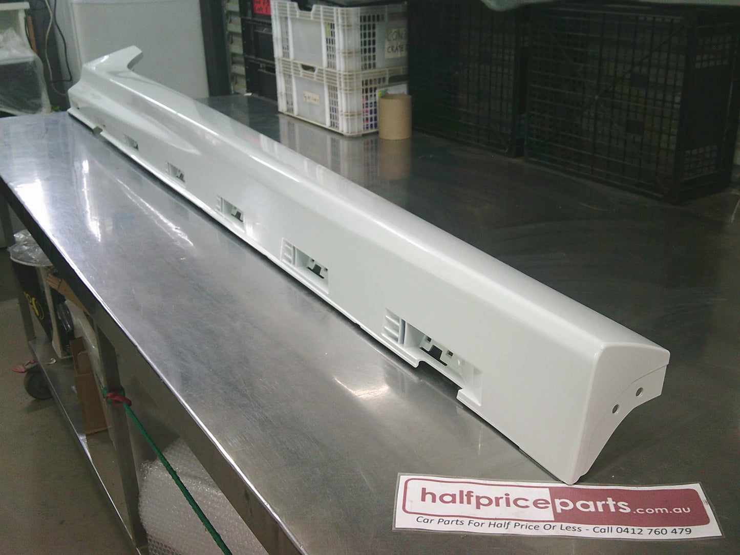 Holden VE SS Commodore Genuine Right Hand Side Rocker Moulding (Painted Factory Heron White) New Part