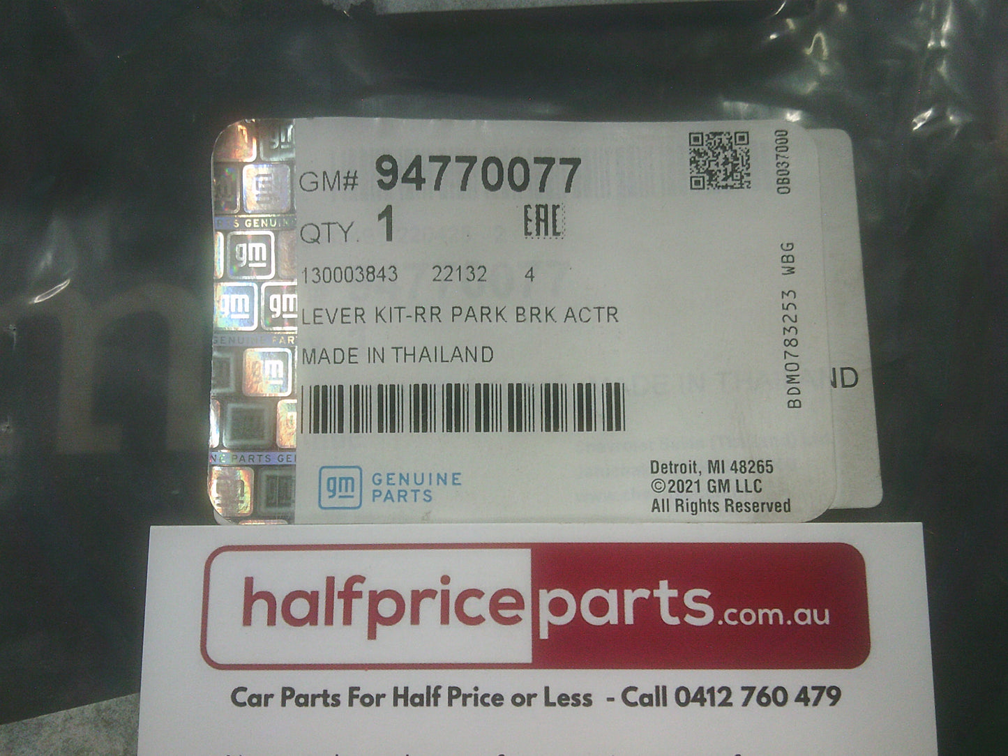 Holden Trailblazer/ RG Colorado Genuine Right Hand Rear Parling Brake Lever Kit New Part