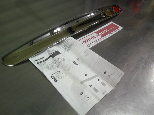 Nissan Qashqai J10E/JJ10E Genuine Rear Tailgate Boot Handle Chrome Trim (With Out I-Key) New Part