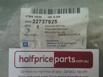 Holden CG Captiva Genuine Right Hand Side Skirt (Unpainted) New Part