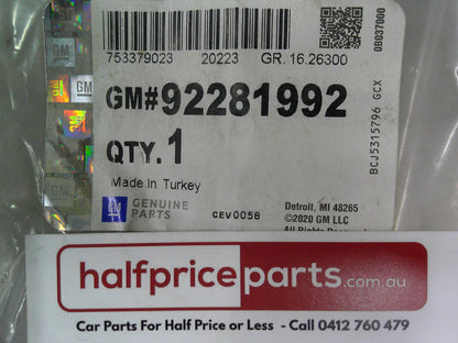 Holden VF SS Commodore Genuine Left Hand Front Window Door Glass Channel In Door Rubber New Part