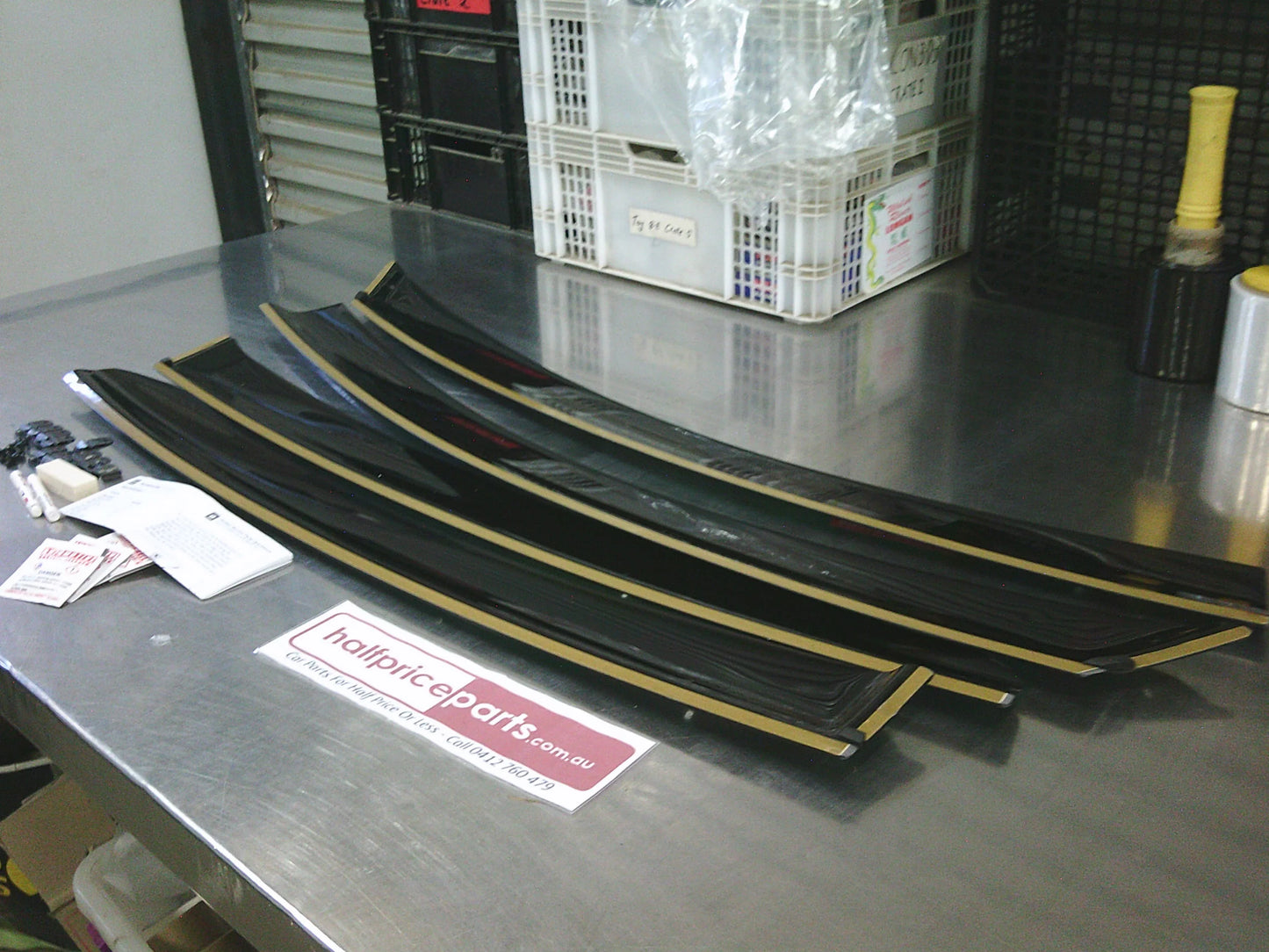 Holden ZB Commodore Genuine Tinted Slim Line Weather Shield Kit - New Part