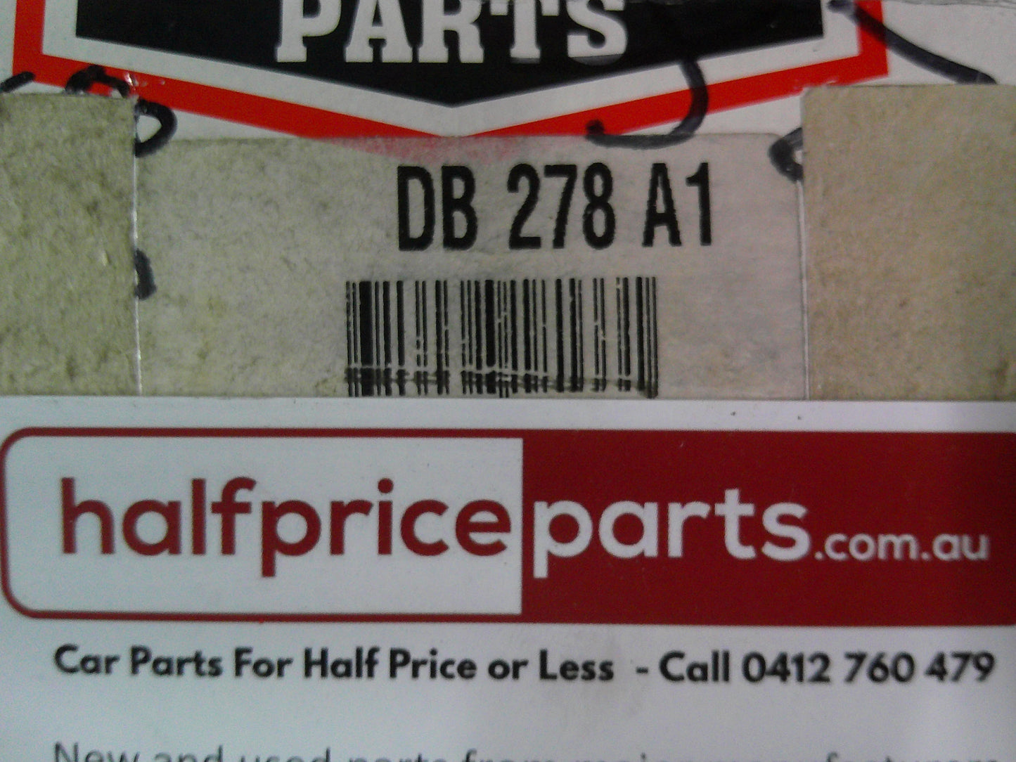 A1 Front Brake Pad Set Suits Mazda 929 Coupe/Sedan 2.0Ltr/2.0Ltr Turbo New Part