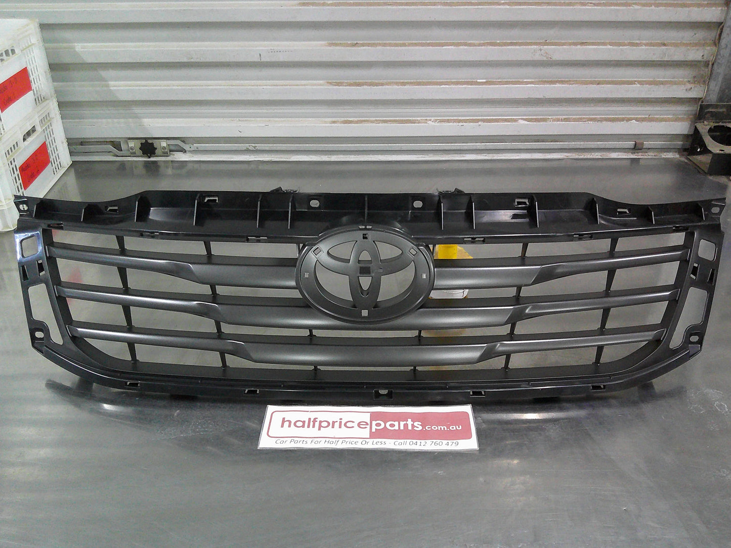 Toyota Hilux Genuine Front Upper Grille Black Frame (No Emblem) New Part