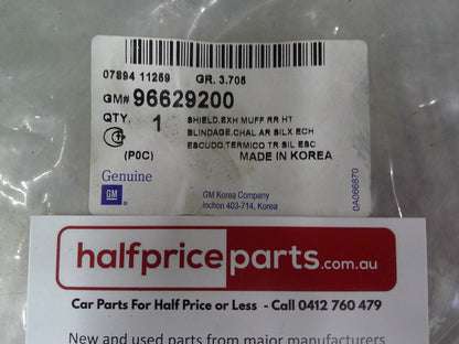 Holden CG Captiva Genuine Right Hand Muffler Shield New Part
