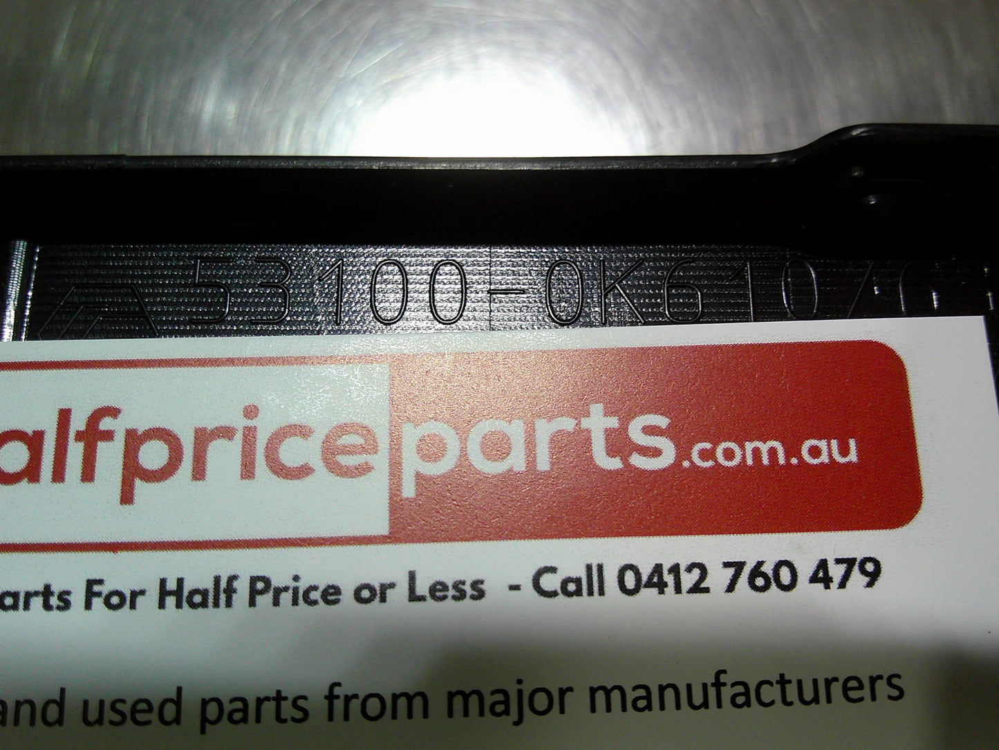 Toyota Hilux Genuine Front Upper Grille Black Frame (No Emblem) New Part