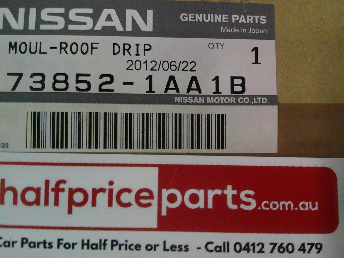 Nissan Murano Genuine Right Hand Roof Drip Moulding (With Sun Roof) New Part