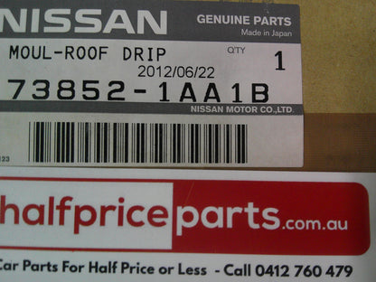 Nissan Murano Genuine Right Hand Roof Drip Moulding (With Sun Roof) New Part