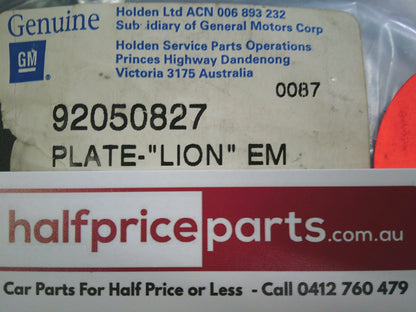Holden VS Commodore Genuine Tail Gate Chrome Emblem New Part