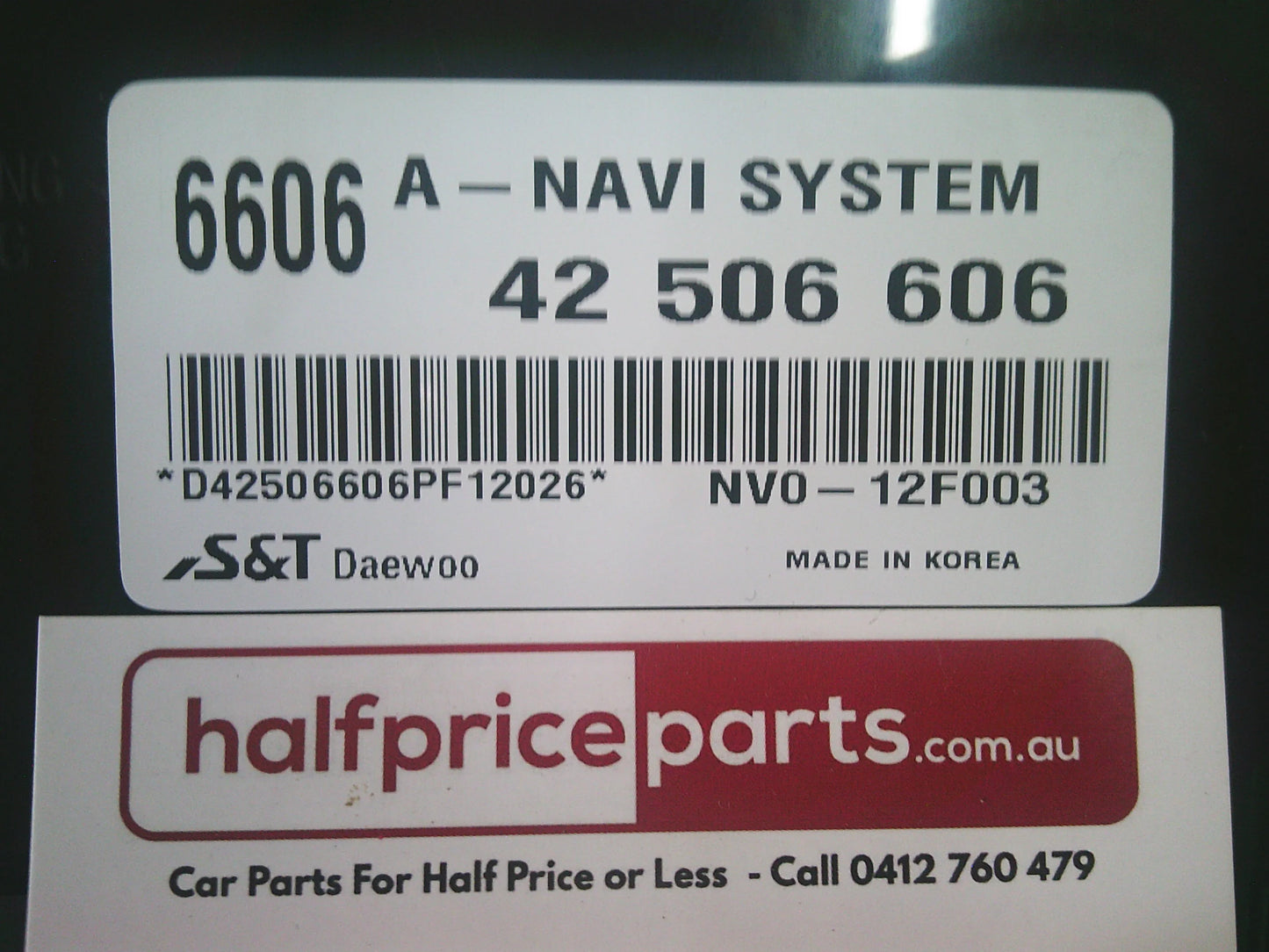 Holden CG Captiva 7 Genuine Car Stereo With Sat Nav 9 Inch Screen New Part