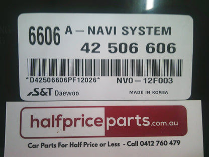 Holden CG Captiva 7 Genuine Car Stereo With Sat Nav 9 Inch Screen New Part