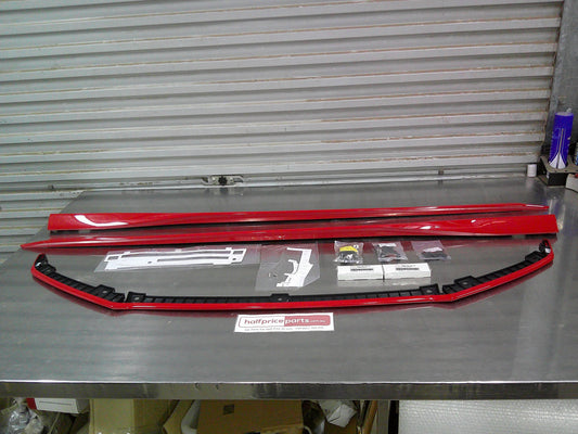Honda Civic Hatch Back Genuine Red Pack Spoiler Kit (Front Lower Lip Left And Right Side Skirts Included Fitting Kit) New Part
