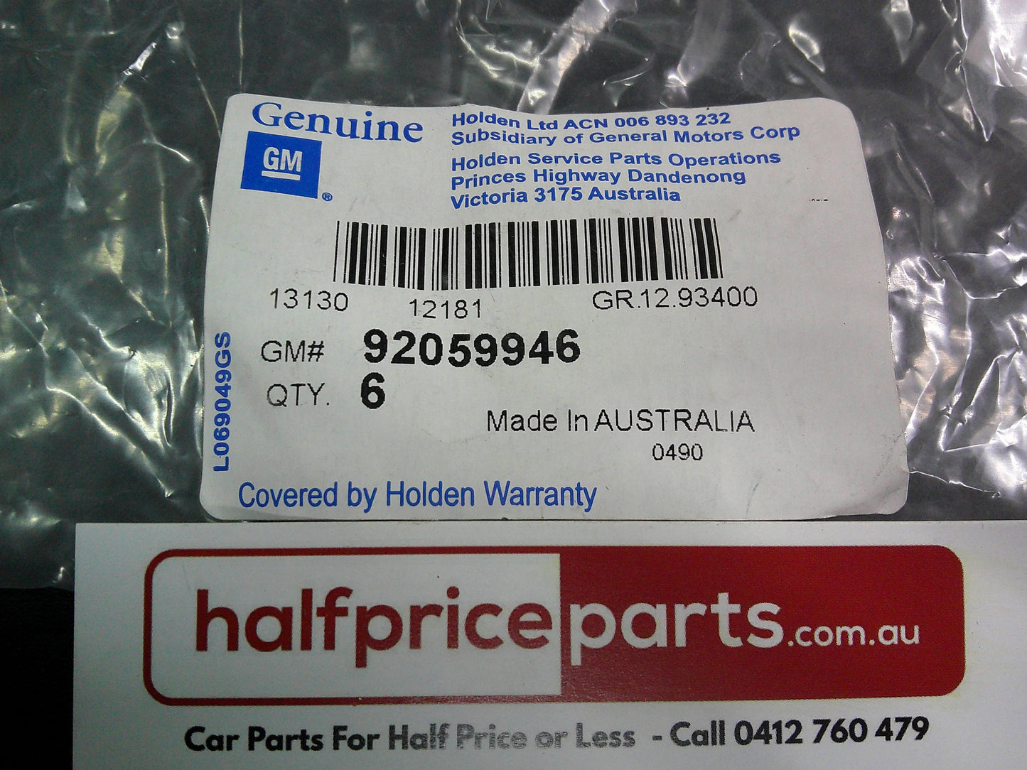 Holden VT/VX/VY/VZ Commodore Side Skirt Top Clip - 6 Pack New Part