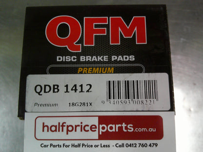 QFM Premium Front Brake Pad Set Suits Mazda GF 626 Sedan/Hatch/Premacy/MPV  New Part