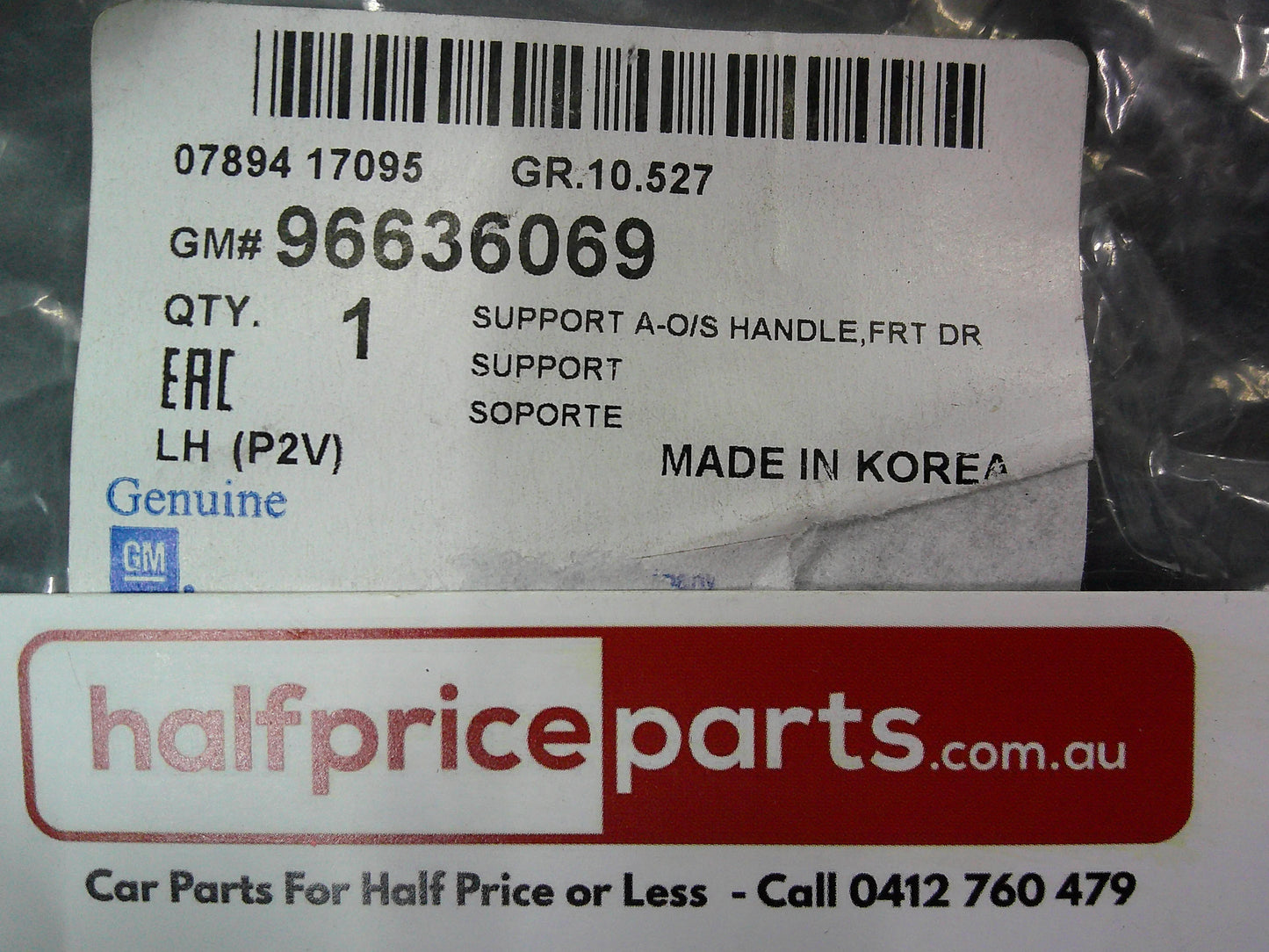 Holden EP Epica Genuine Front Passenger Inner Handle Assembly New Part