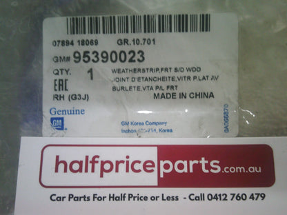 Holden JH Cruze Series II Genuine Right Hand Front Upper Weatherstrip Seal New Part