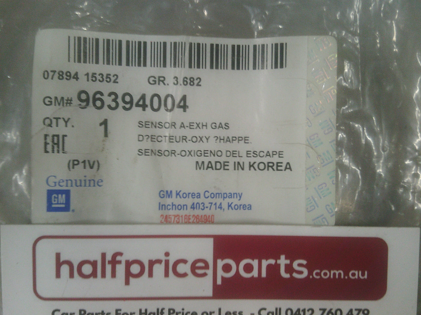 Holden TK Barina Genuine Oxygen Sensor New Part