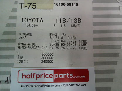 NPW Water Pump With Clutch Fluid Hub Suits Toyota Dyna BU61/BU62/BU68/BU80/BU82/BU85 New Part