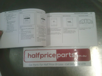 Holden VE Commodore Series 2 Genuine Owners Handbook New Part