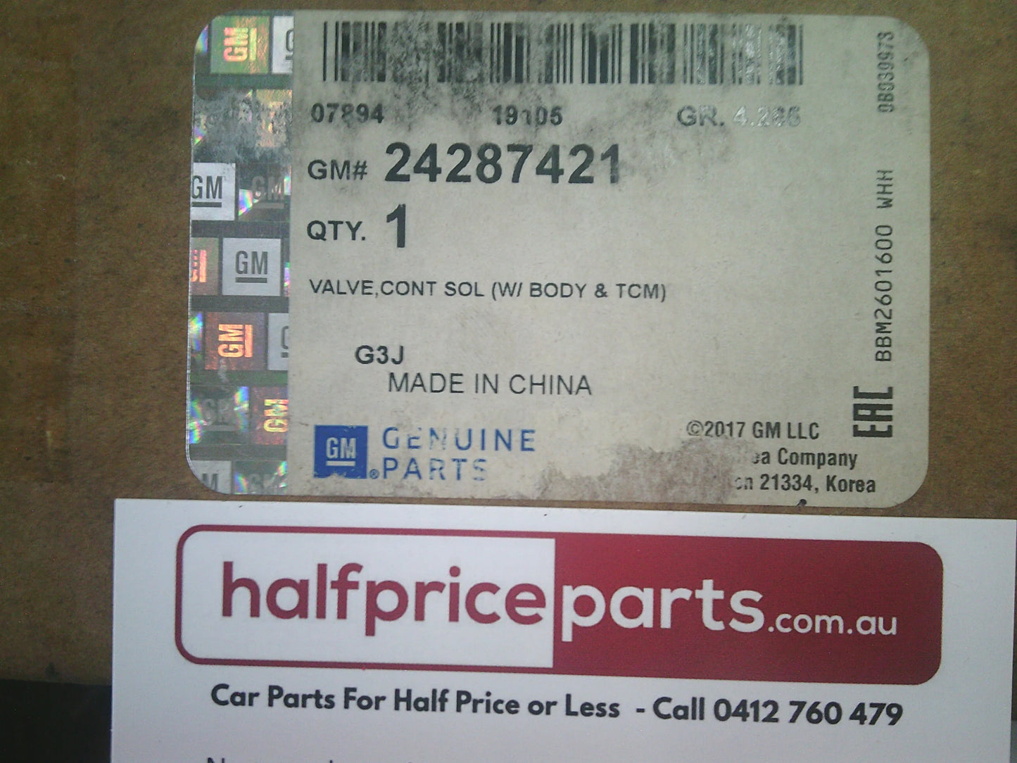 Holden JG/JH Cruze Genuine Automatic Transmission Control Module Solenoid New Part