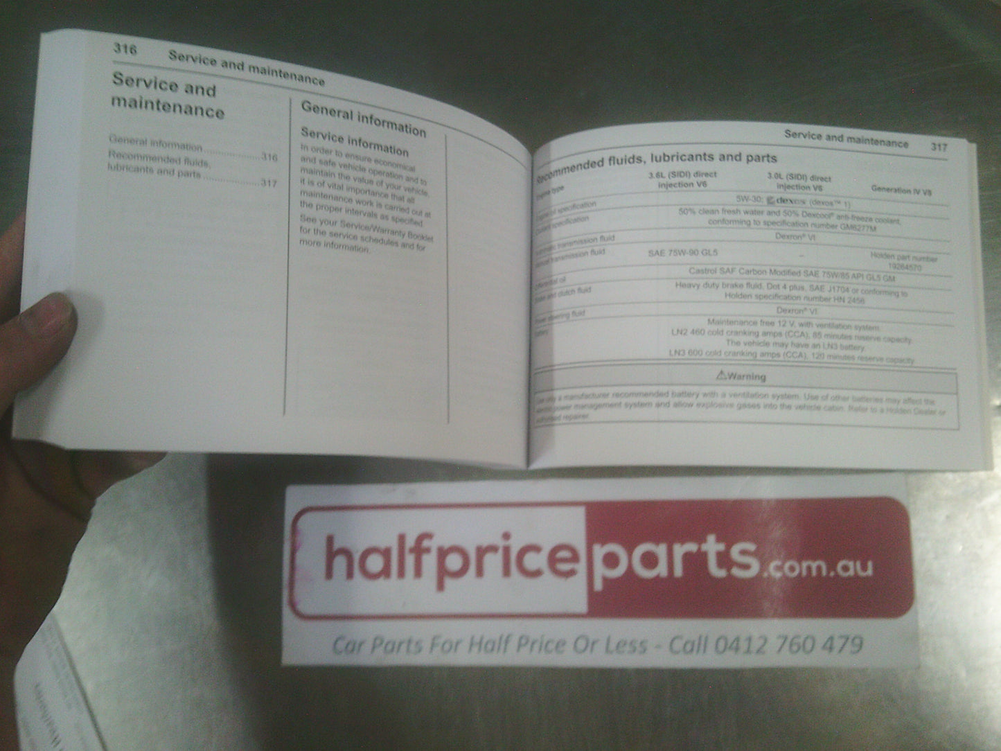 Holden VE Commodore Series 2 Genuine Owners Handbook New Part