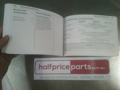 Holden VE Commodore Series 2 Genuine Owners Handbook New Part