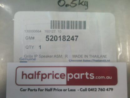 Holden RG Colorado Genuine Right Hand Speaker Grille - New Part
