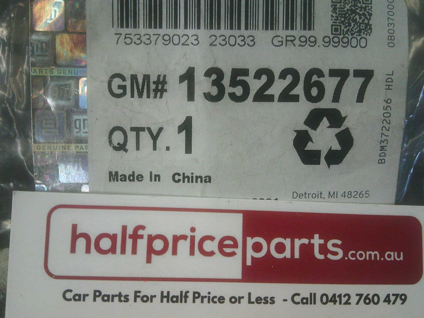 Holden GM Silverado 1500/2500/3500 Genuine Left Hand Sun Visor Bracket New Part.