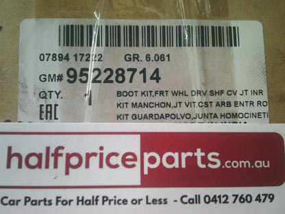 Holden TM Barina Genuine Front Wheel Half Shaft CV Boot Kit New Part