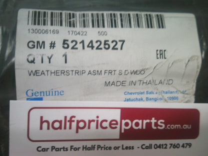 Holden RG Colorado Genuine Left Hand Front Door Bailey Channel Window Runner New Part