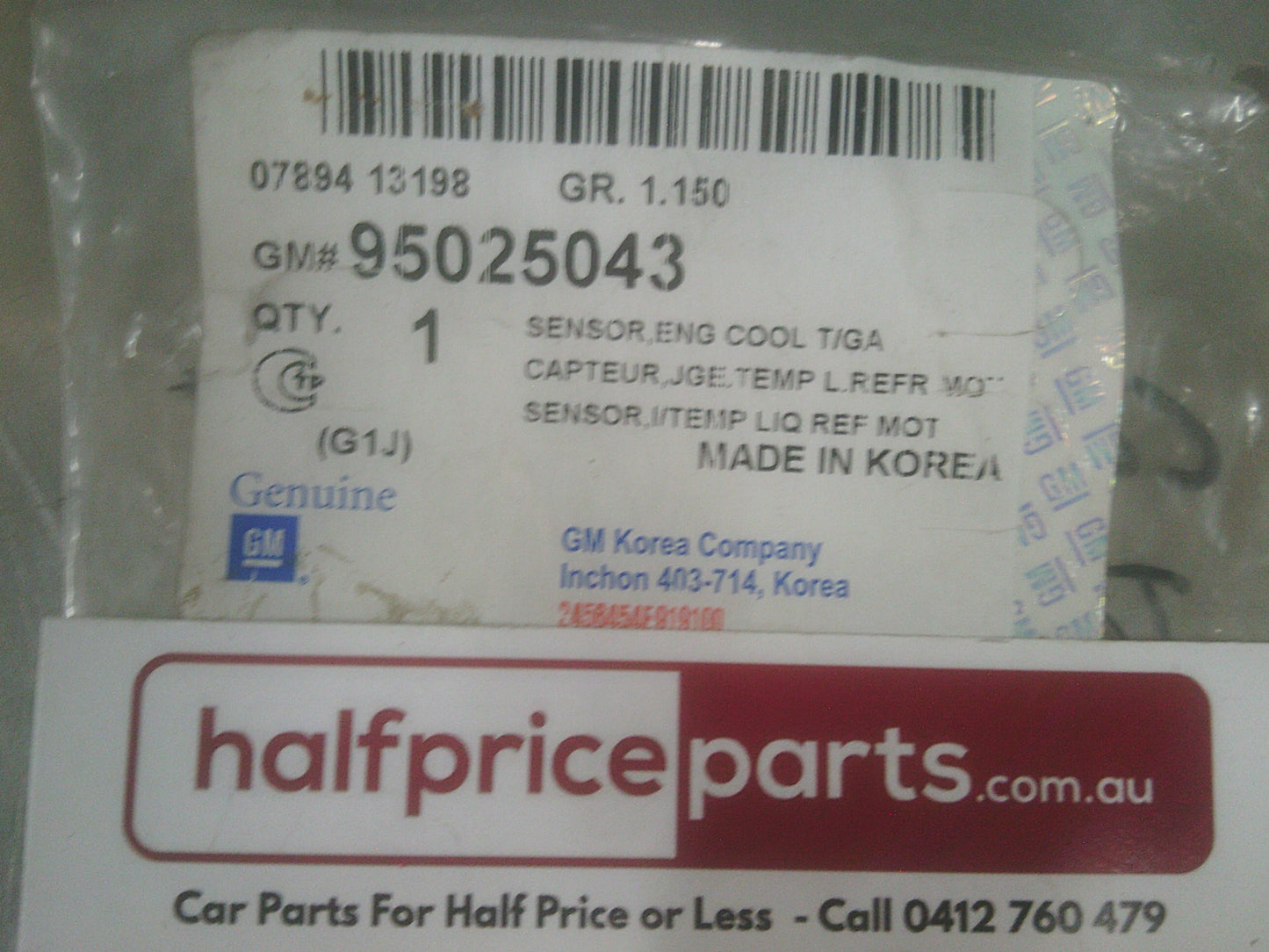 Holden CG Captiva Genuine Engine Coolant Temperature Sensor New Part