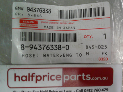 Holden Jackaroo Genuine Water Hose Heater Inlet Pipe New Part