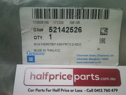 Holden RG Colorado Genuine Right Hand Front Door Bailey Channel Window Runner New Part