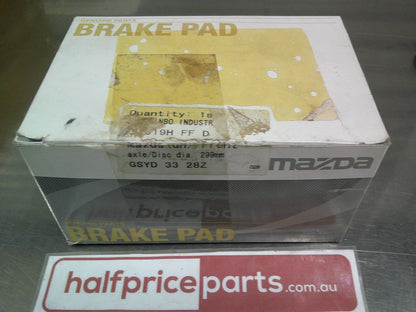 Mazda GH 6 Sedan/Wagon Genuine Front Brake Pad Set New Part
