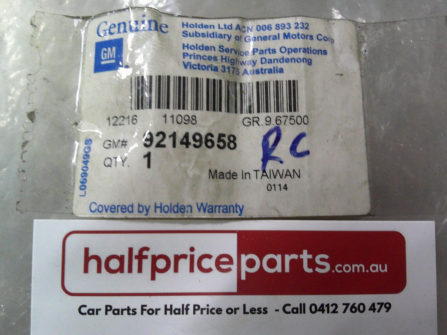 Holden RC Colorado Genuine Telephone Wiring Loom New Part