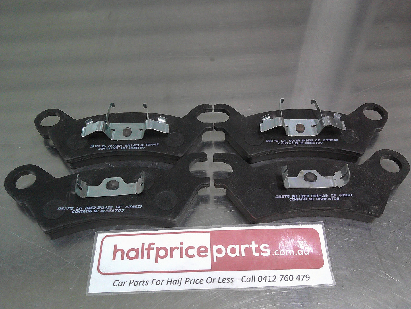 Bendix Front Brake Pad Set Suit Mazda 929 Sedan/Coupe 2.0Ltr/2.0Ltr Turbo New Part