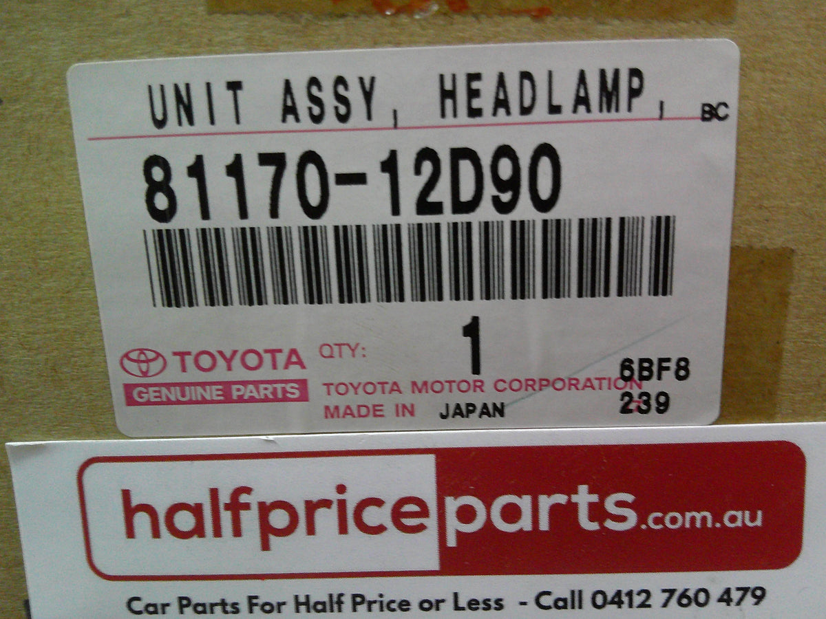 Toyota Corolla ZRE152 Sedan Genuine Left Hand Front Head Light Assembly New Part