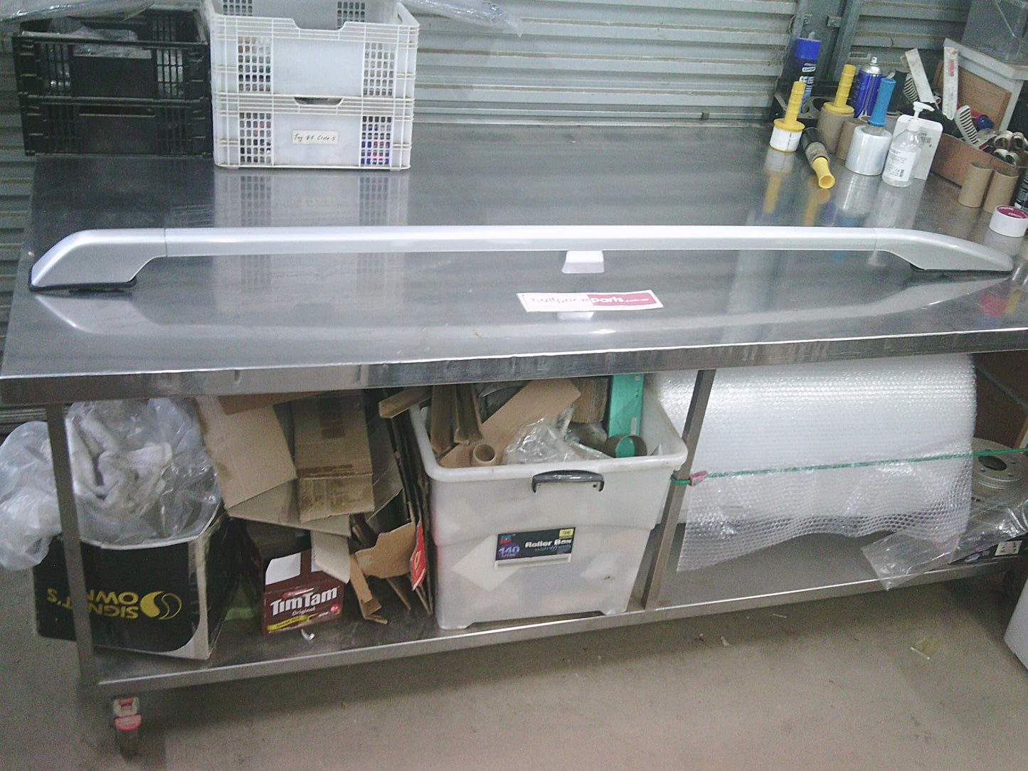 Mitsubishi Pajero Genuine Left Hand Roof Rail (Factory Silver) New Part