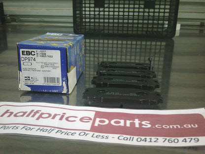 EBC Rear Disc Brake Pad Set Suits Isuzu MU-X - New Part