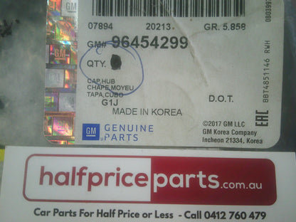 Holden TK Barina Genuine Wheel Centre Cap New Part