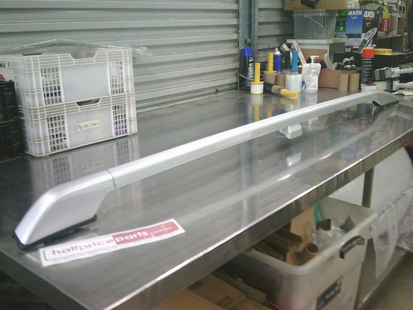 Mitsubishi Pajero Genuine Left Hand Roof Rail (Factory Silver) New Part