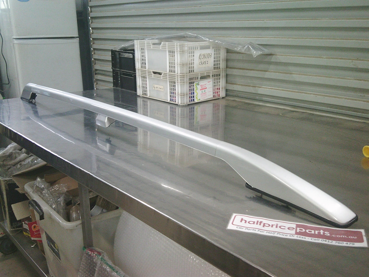 Mitsubishi Pajero Genuine Left Hand Roof Rail (Factory Silver) New Part