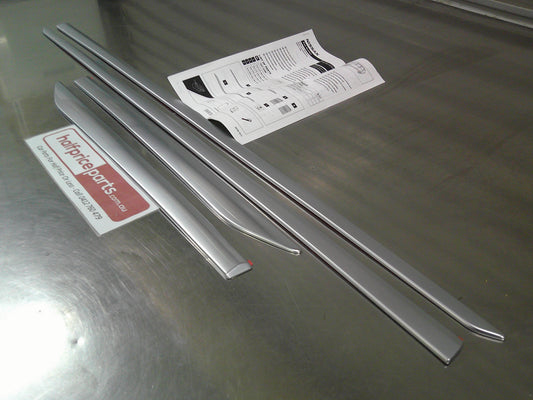 Nissan Qashqai J11E Genuine Lower Door Sill Protector Strips Ice Chrome Set Of 4 New Part
