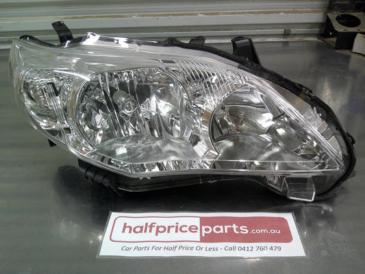 Toyota Corolla ZRE152 Sedan Genuine Right Hand Head Light (Non Xenon) New Part.