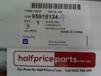 Holden Trax Genuine Left Hand Front Wiper Refill New Part