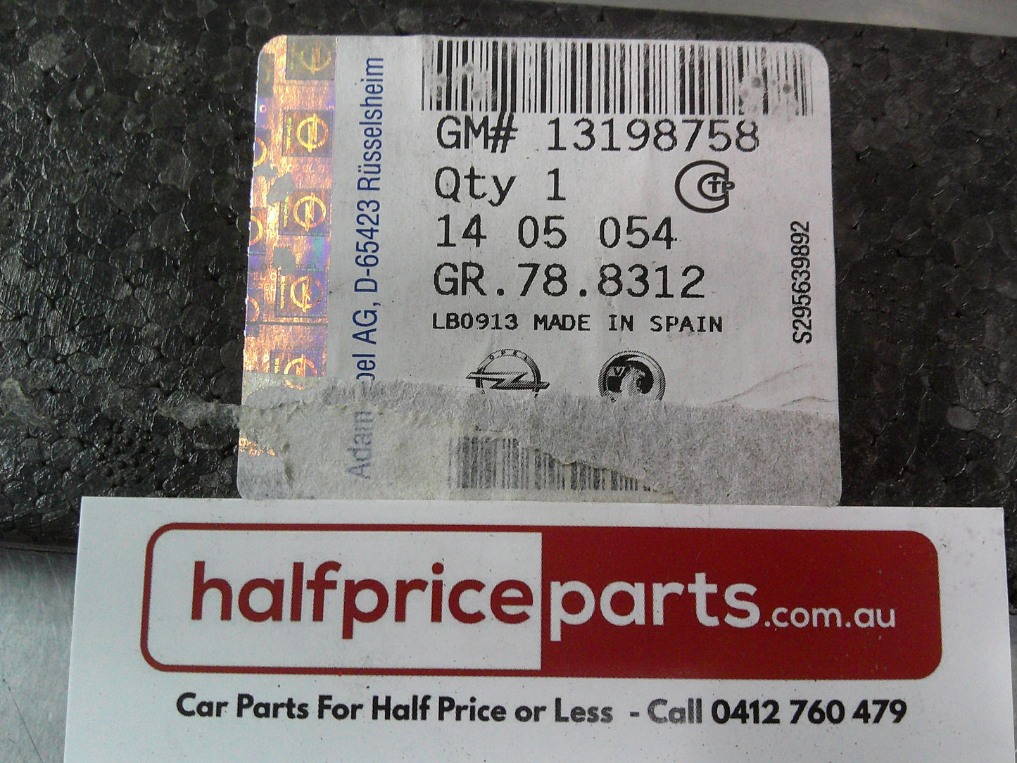 Holden XC Barina Genuine Right Hand Rear Bumper Lower Support New Part