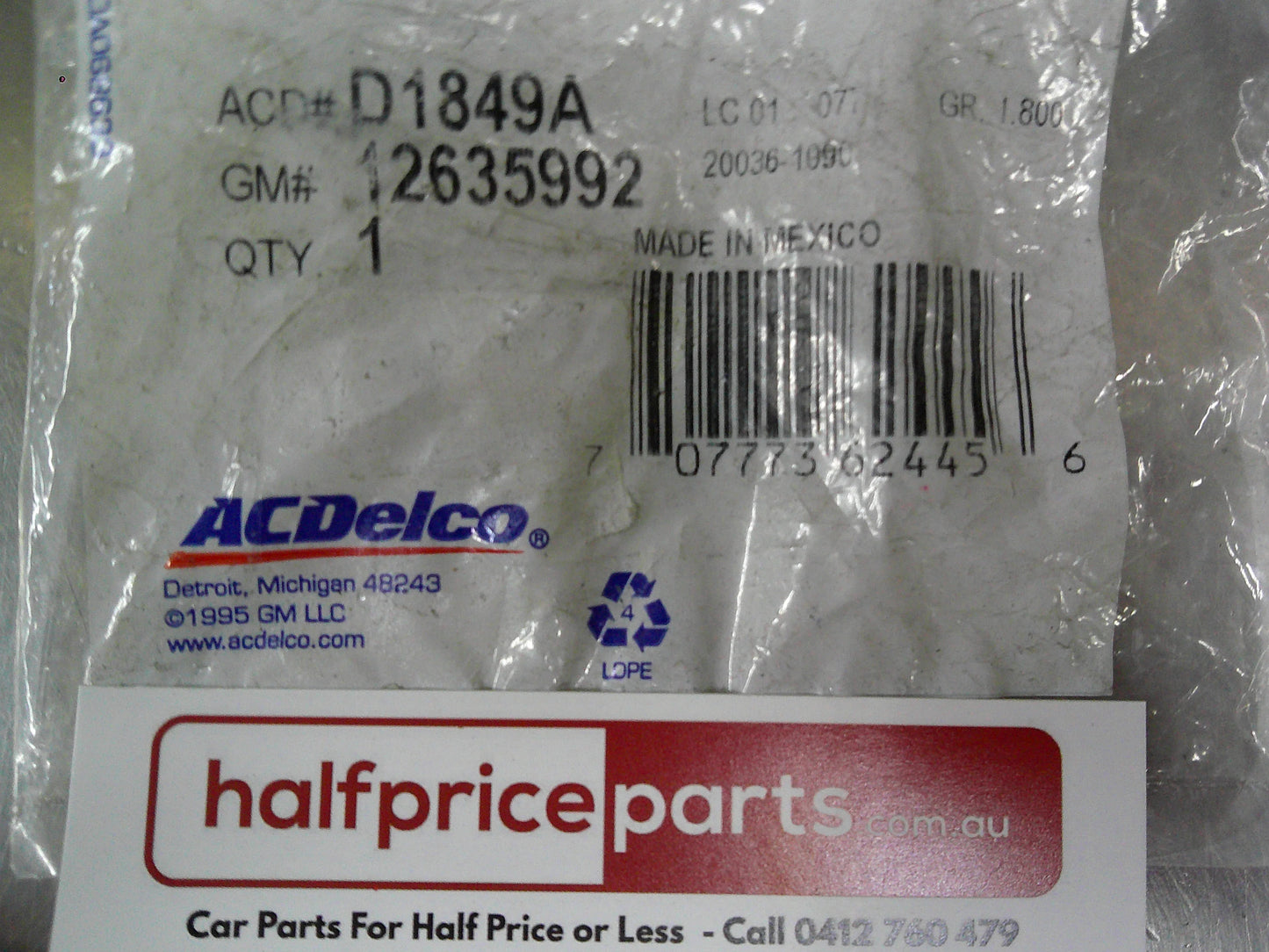 Holden AH Astra/CG5/CG7 Captiva/CD Malibu/ZC Vectra Genuine Engine Oil Pressure Switch New Part