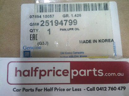 Holden JH Cruze 2.0Ltr Diesel VCDI Wagon Genuine Upper Oil Pan New Part