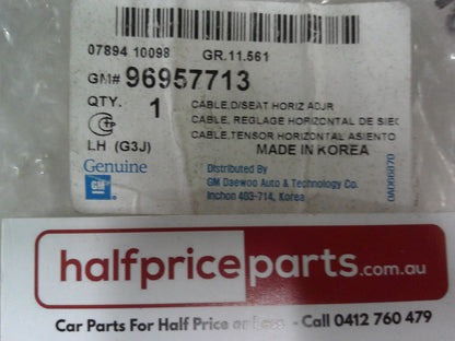 Holden JH Cruze Genuine Right Hand Front Seat Wiring Harness New Part
