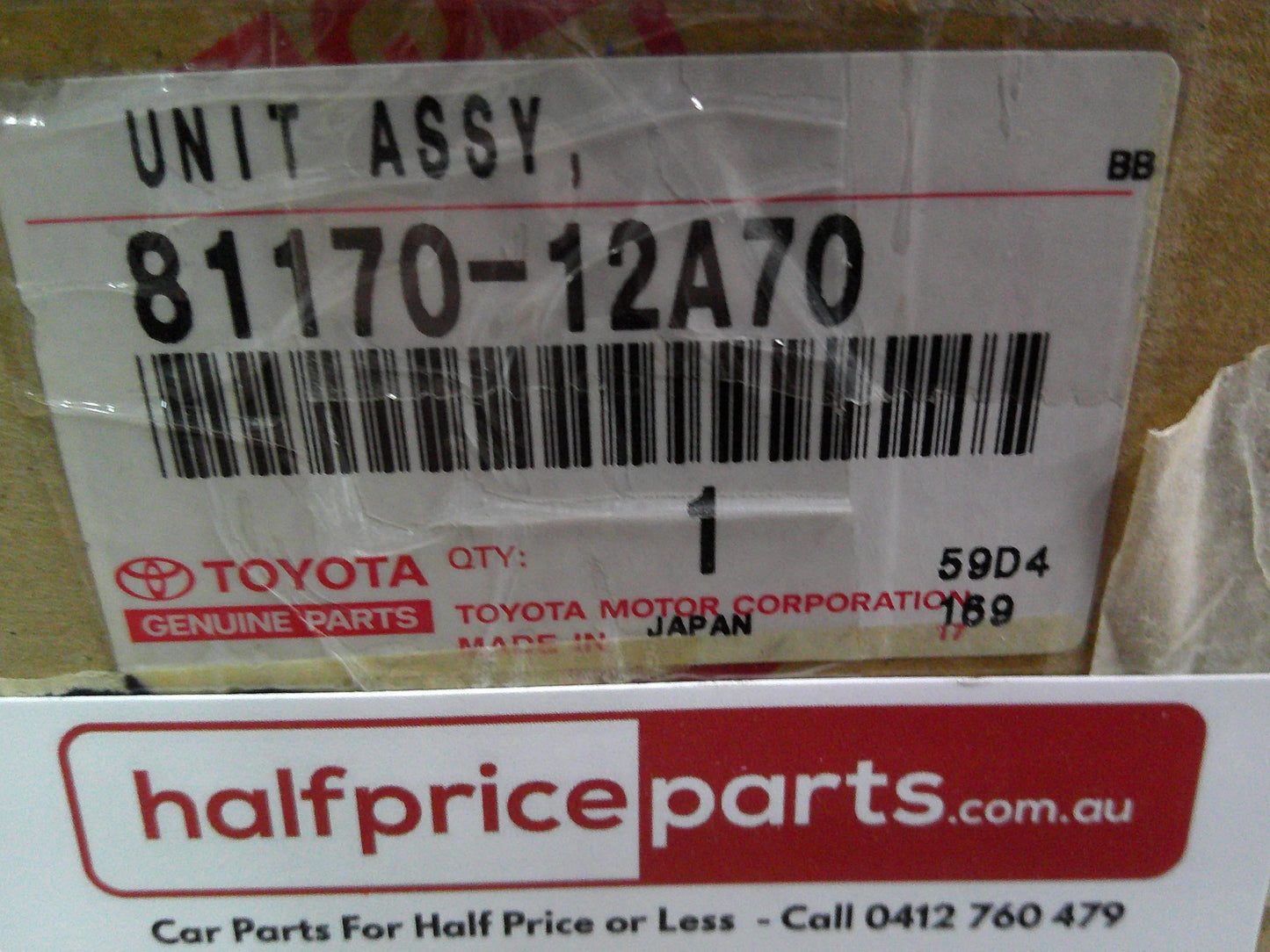 Toyota Corolla ZRE152 Sedan Genuine Left Hand Front Head Light Assembly (Halogen) New Part